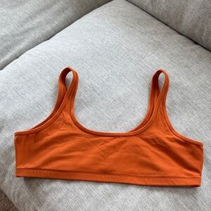 Aritzia BUTTER Mini Bra Top in Burnt Orange